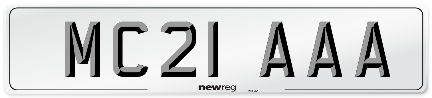 MC21 AAA Number Plate from New Reg